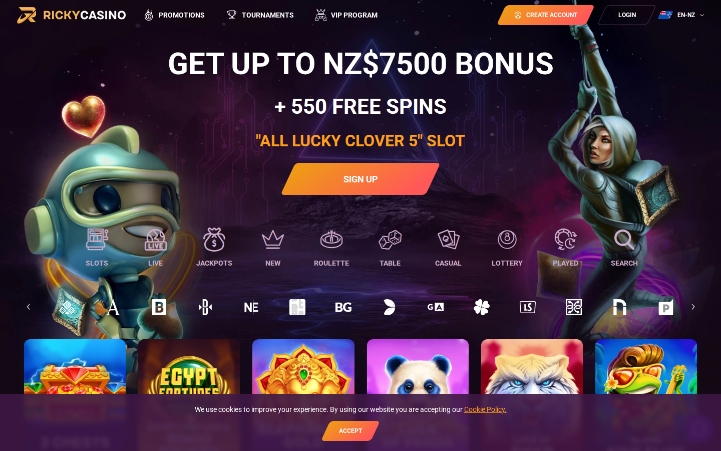 Ricky Casino Casino screenshot